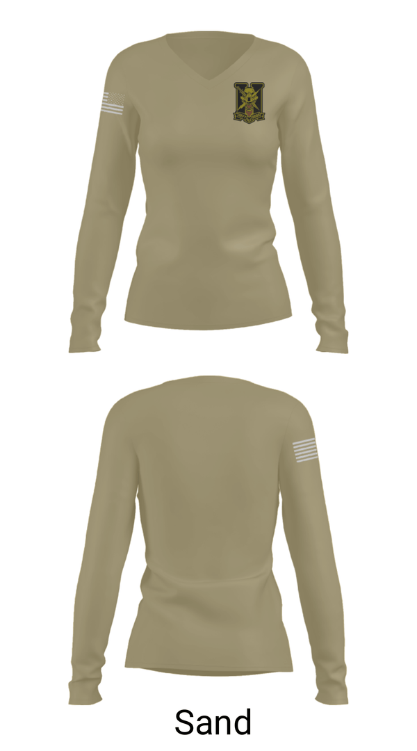 Women's Long Sleeve Vneck Shirt, , Air Force, Teamtime, Team time, sublimation, custom sports apparel, team uniforms, spirit wear, spiritwear, sports uniforms, custom shirts, team store, custom team store, fundraiser sports, apparel fundraiser