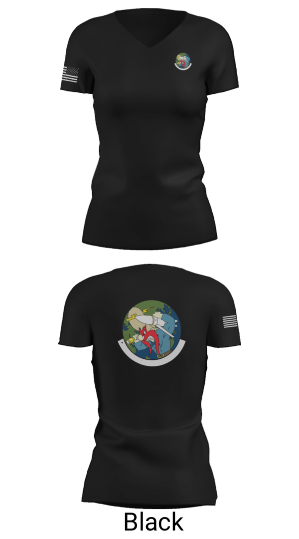Women's Short Sleeve Vneck Shirt, 20th Intelligence Squadron, Air Force, Teamtime, Team time, sublimation, custom sports apparel, team uniforms, spirit wear, spiritwear, sports uniforms, custom shirts, team store, custom team store, fundraiser sports, apparel fundraiser