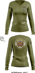 ECHO 20th SFG 77896328 Women's Long Sleeve V-neck Shirt - 2