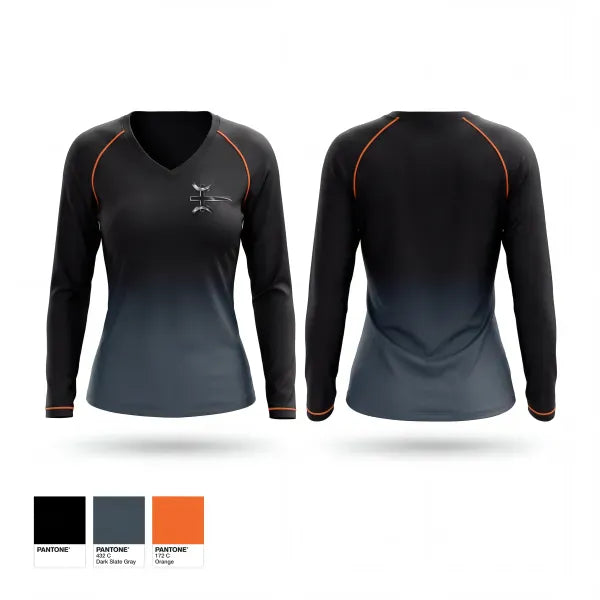 Womens Long Sleeve Vneck Shirt, Turn Two, Men's Basketball, Teamtime, Team time, sublimation, custom sports apparel, team uniforms, spirit wear, spiritwear, sports uniforms, custom shirts, team store, custom team store, fundraiser sports, apparel fundraiser
