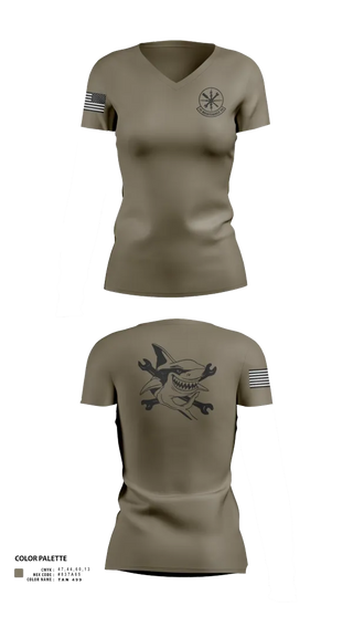 Womens Short Sleeve Vneck Shirt, 15 Maintenance Squadron, Air Force, Teamtime, Team time, sublimation, custom sports apparel, team uniforms, spirit wear, spiritwear, sports uniforms, custom shirts, team store, custom team store, fundraiser sports, apparel fundraiser