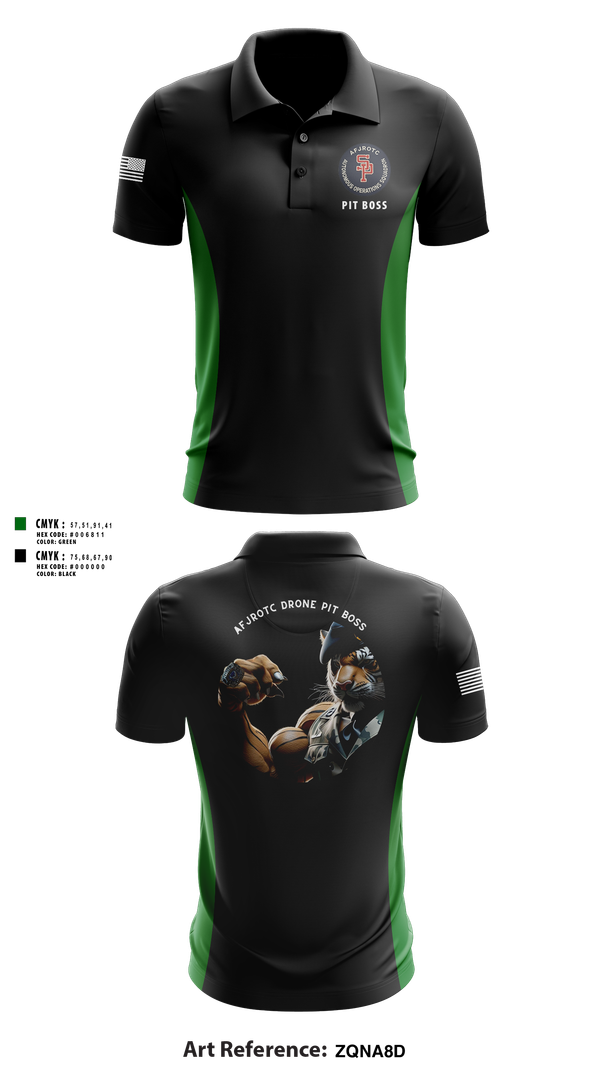 Short Sleeve Performance Polo, AFJROTC MS-081 DRONE TEAM, , Teamtime, Team time, sublimation, custom sports apparel, team uniforms, spirit wear, spiritwear, sports uniforms, custom shirts, team store, custom team store, fundraiser sports, apparel fundraiser