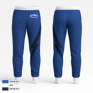 Joggers, Blue Thunder, Track & Field, Teamtime, Team time, sublimation, custom sports apparel, team uniforms, spirit wear, spiritwear, sports uniforms, custom shirts, team store, custom team store, fundraiser sports, apparel fundraiser