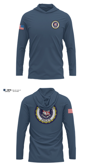 Long Sleeve hooded sunshirt, Jonesboro Police Department, Police, Teamtime, Team time, sublimation, custom sports apparel, team uniforms, spirit wear, spiritwear, sports uniforms, custom shirts, team store, custom team store, fundraiser sports, apparel fundraiser