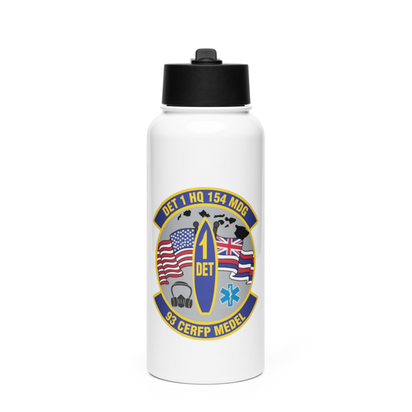 Detachment 1 SERO Stainless Steel Water Bottle with a Straw Lid