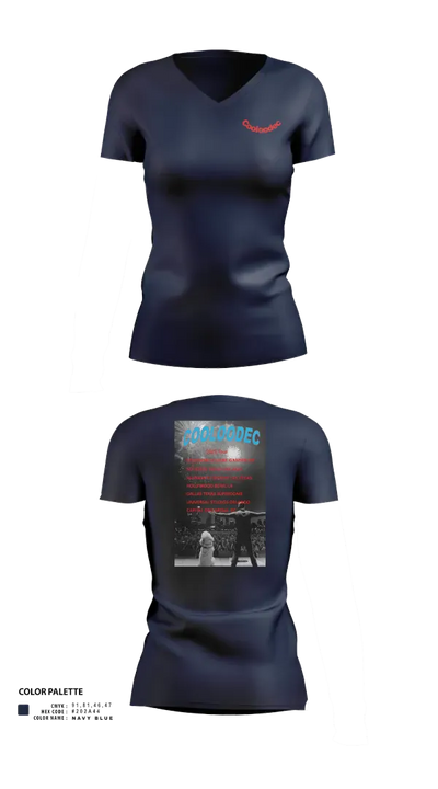 Cooloodec 67101747 Women's Short Sleeve V-neck Shirt - 21