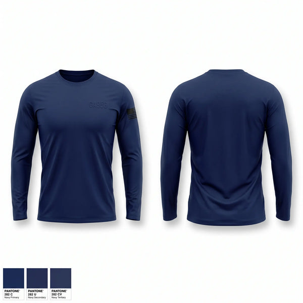 Long Sleeve Performance Shirt, GA-956, Air Force, Teamtime, Team time, sublimation, custom sports apparel, team uniforms, spirit wear, spiritwear, sports uniforms, custom shirts, team store, custom team store, fundraiser sports, apparel fundraiser