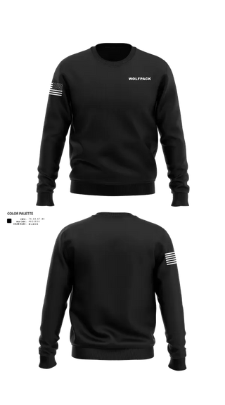 Crew Neck Sweatshirt, Wolfpack, Police, Teamtime, Team time, sublimation, custom sports apparel, team uniforms, spirit wear, spiritwear, sports uniforms, custom shirts, team store, custom team store, fundraiser sports, apparel fundraiser