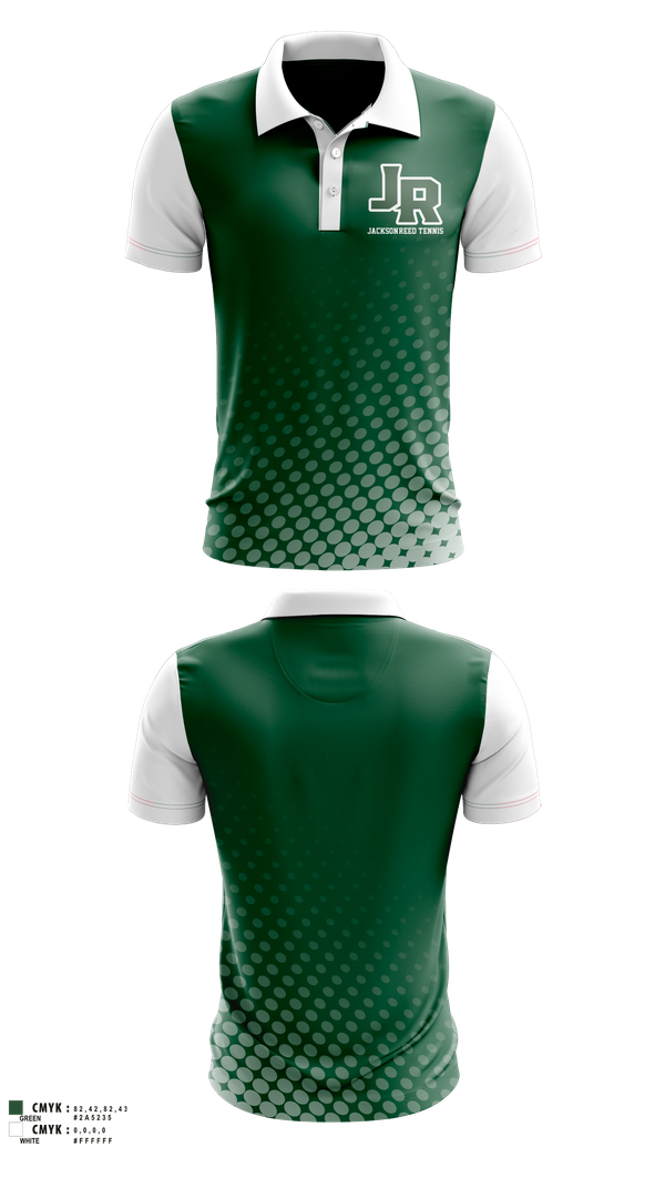 Short Sleeve Performance Polo, Jackson-Reed Tennis, Tennis, Teamtime, Team time, sublimation, custom sports apparel, team uniforms, spirit wear, spiritwear, sports uniforms, custom shirts, team store, custom team store, fundraiser sports, apparel fundraiser