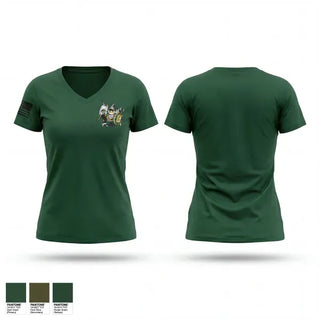 Womens Short Sleeve Vneck Shirt, Woodbridge Battalion, Army, Teamtime, Team time, sublimation, custom sports apparel, team uniforms, spirit wear, spiritwear, sports uniforms, custom shirts, team store, custom team store, fundraiser sports, apparel fundraiser