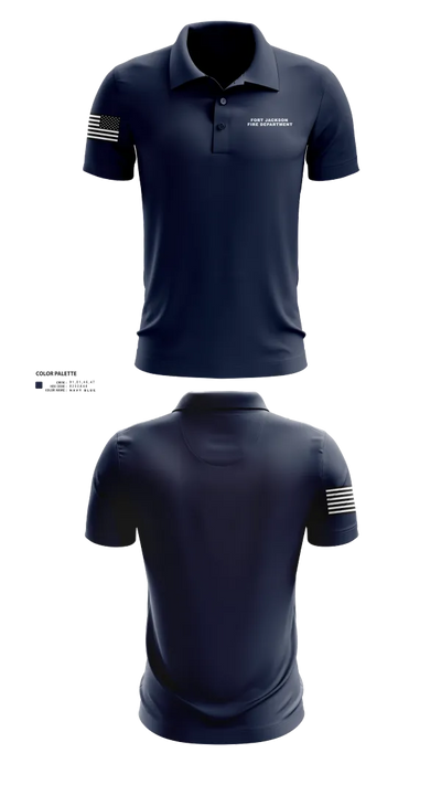 Fort Jackson Fire Department 25756840 Short Sleeve Performance Polo - 22