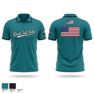 Short Sleeve Performance Polo, Great Salt Lake Baseball, Baseball, Teamtime, Team time, sublimation, custom sports apparel, team uniforms, spirit wear, spiritwear, sports uniforms, custom shirts, team store, custom team store, fundraiser sports, apparel fundraiser