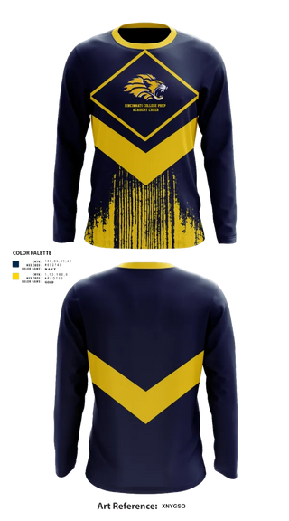 Long Sleeve Performance Shirt, Cincinnati College Prep Academy Cheer, Cheer, Teamtime, Team time, sublimation, custom sports apparel, team uniforms, spirit wear, spiritwear, sports uniforms, custom shirts, team store, custom team store, fundraiser sports, apparel fundraiser