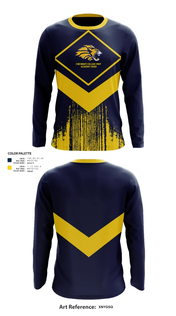 Long Sleeve Performance Shirt, Cincinnati College Prep Academy Cheer, Cheer, Teamtime, Team time, sublimation, custom sports apparel, team uniforms, spirit wear, spiritwear, sports uniforms, custom shirts, team store, custom team store, fundraiser sports, apparel fundraiser
