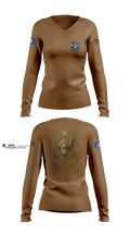 2nd Area Command (LASG) 22511039 Women's Long Sleeve V-neck Shirt - 1