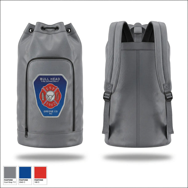 Gear Bag, Bull Head, Fire Department, Teamtime, Team time, sublimation, custom sports apparel, team uniforms, spirit wear, spiritwear, sports uniforms, custom shirts, team store, custom team store, fundraiser sports, apparel fundraiser