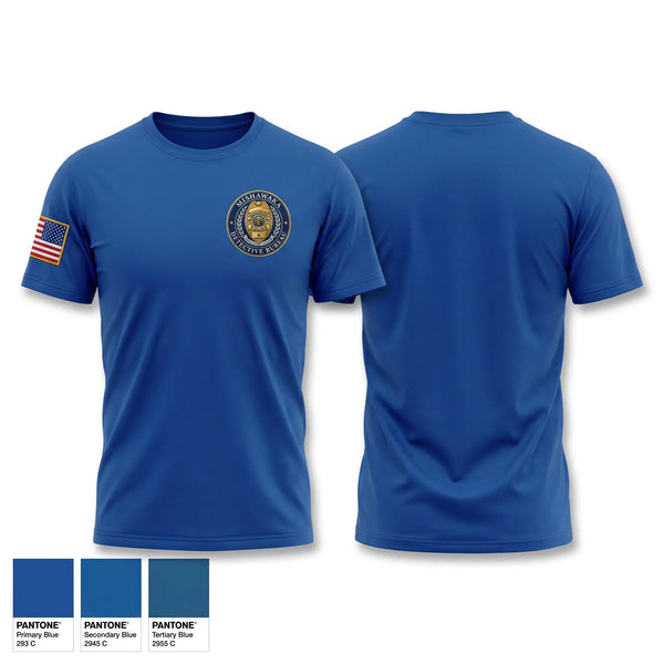 Mishawaka Police Detective Bureau Old School Cotton Feel Shirt - 1