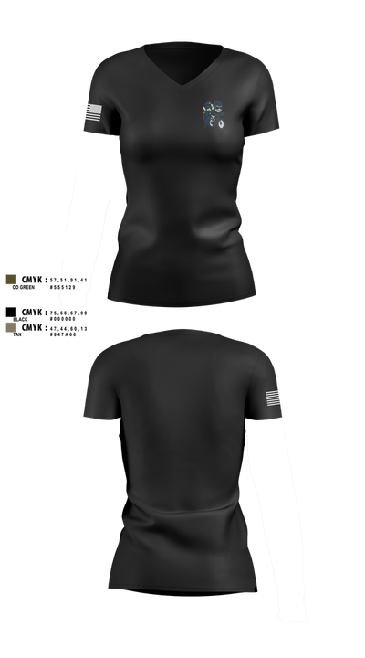 Central Division Bike Unit 12867827 Women's Short Sleeve V-neck Shirt - 100