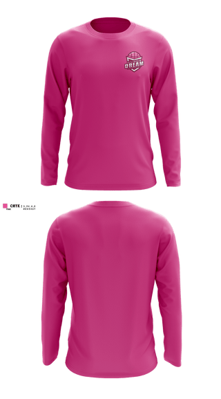 Long Sleeve Performance Shirt, Illinois Dream, Women's Basketball, Teamtime, Team time, sublimation, custom sports apparel, team uniforms, spirit wear, spiritwear, sports uniforms, custom shirts, team store, custom team store, fundraiser sports, apparel fundraiser