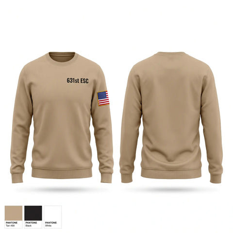 Crew Neck Sweatshirt, 631st ESC, Army, Teamtime, Team time, sublimation, custom sports apparel, team uniforms, spirit wear, spiritwear, sports uniforms, custom shirts, team store, custom team store, fundraiser sports, apparel fundraiser