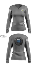 Manhattan Police Department 25505954 Women's Long Sleeve V-neck Shirt - 141