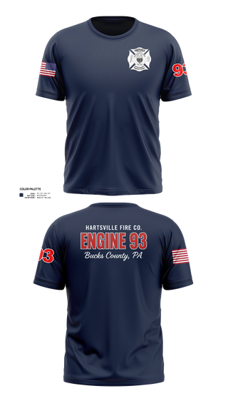 Short Sleeve Performance Shirt, Hartsville Fire Company, Fire Department, Teamtime, Team time, sublimation, custom sports apparel, team uniforms, spirit wear, spiritwear, sports uniforms, custom shirts, team store, custom team store, fundraiser sports, apparel fundraiser