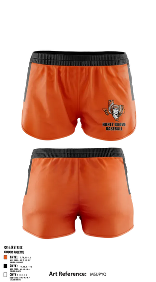 Womens Shorts, Honey Grove Baseball, Baseball, Teamtime, Team time, sublimation, custom sports apparel, team uniforms, spirit wear, spiritwear, sports uniforms, custom shirts, team store, custom team store, fundraiser sports, apparel fundraiser