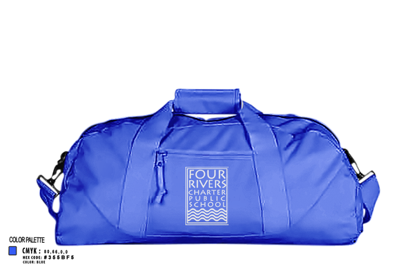 Duffle Bag, Four Rivers, Cross Country, Teamtime, Team time, sublimation, custom sports apparel, team uniforms, spirit wear, spiritwear, sports uniforms, custom shirts, team store, custom team store, fundraiser sports, apparel fundraiser