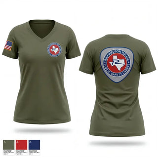 Womens Short Sleeve Vneck Shirt, Richardson Police Cadets, Police, Teamtime, Team time, sublimation, custom sports apparel, team uniforms, spirit wear, spiritwear, sports uniforms, custom shirts, team store, custom team store, fundraiser sports, apparel fundraiser