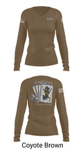Bravo Company 532ND Military Battalion 93825849 Women's Long Sleeve V-neck Shirt - 17