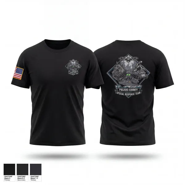 Old School Cotton Feel Shirt, Pulaski County SRT, Fire Department, Teamtime, Team time, sublimation, custom sports apparel, team uniforms, spirit wear, spiritwear, sports uniforms, custom shirts, team store, custom team store, fundraiser sports, apparel fundraiser