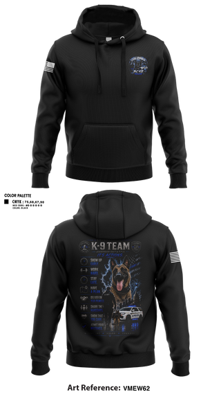Hoodie, South Carolina Police K9 Association, Police, Teamtime, Team time, sublimation, custom sports apparel, team uniforms, spirit wear, spiritwear, sports uniforms, custom shirts, team store, custom team store, fundraiser sports, apparel fundraiser