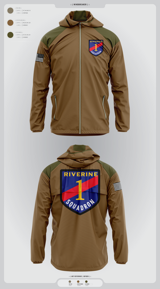 Windbreaker, Riverine Squadron One, , Teamtime, Team time, sublimation, custom sports apparel, team uniforms, spirit wear, spiritwear, sports uniforms, custom shirts, team store, custom team store, fundraiser sports, apparel fundraiser