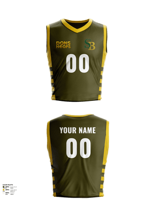 Mens Basketball Jersey, Santa Barbara Dons, Men's Basketball, Teamtime, Team time, sublimation, custom sports apparel, team uniforms, spirit wear, spiritwear, sports uniforms, custom shirts, team store, custom team store, fundraiser sports, apparel fundraiser