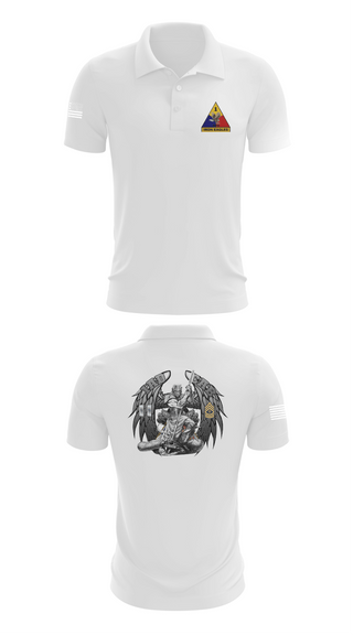 Short Sleeve Performance Polo, HHC BDE, 1AD CAB, Army, Teamtime, Team time, sublimation, custom sports apparel, team uniforms, spirit wear, spiritwear, sports uniforms, custom shirts, team store, custom team store, fundraiser sports, apparel fundraiser