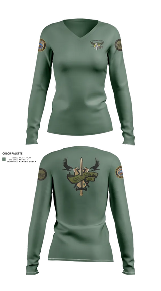 Womens Long Sleeve Vneck Shirt, Emergency Response Team (ERT), , Teamtime, Team time, sublimation, custom sports apparel, team uniforms, spirit wear, spiritwear, sports uniforms, custom shirts, team store, custom team store, fundraiser sports, apparel fundraiser