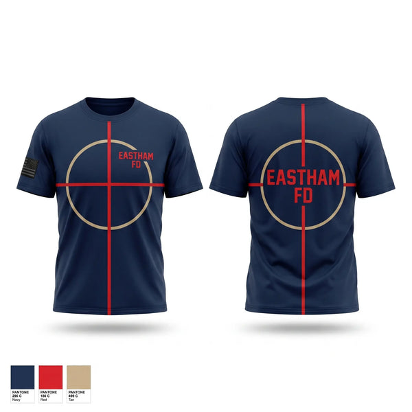 Old School Cotton Feel Shirt, Eastham FD, Fire Department, Teamtime, Team time, sublimation, custom sports apparel, team uniforms, spirit wear, spiritwear, sports uniforms, custom shirts, team store, custom team store, fundraiser sports, apparel fundraiser
