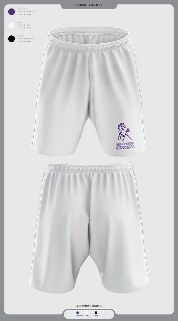 Athletic Shorts With Pockets, Belle Fourche Volleyball, Women's Volleyball, Teamtime, Team time, sublimation, custom sports apparel, team uniforms, spirit wear, spiritwear, sports uniforms, custom shirts, team store, custom team store, fundraiser sports, apparel fundraiser