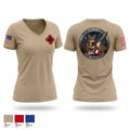 143rd RSG (Bahrain) Women's Short Sleeve V-neck Shirt - 1