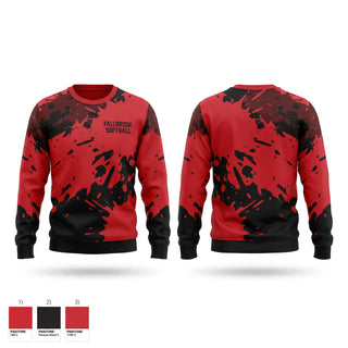 Crew Neck Sweatshirt, Fallbrook softball, Softball, Teamtime, Team time, sublimation, custom sports apparel, team uniforms, spirit wear, spiritwear, sports uniforms, custom shirts, team store, custom team store, fundraiser sports, apparel fundraiser