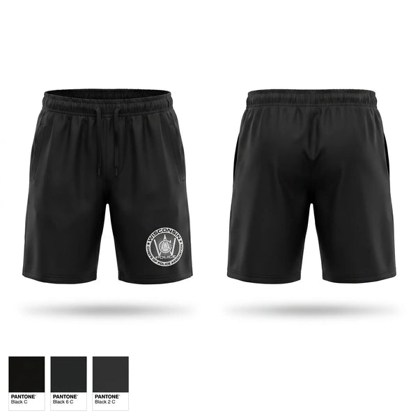 Athletic Shorts With Pockets, Wisconsin Chiefs of Police Association, Police, Teamtime, Team time, sublimation, custom sports apparel, team uniforms, spirit wear, spiritwear, sports uniforms, custom shirts, team store, custom team store, fundraiser sports, apparel fundraiser