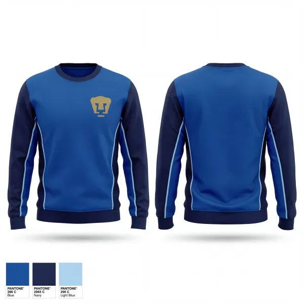 Crew Neck Sweatshirt, Pumas, Men's Soccer, Teamtime, Team time, sublimation, custom sports apparel, team uniforms, spirit wear, spiritwear, sports uniforms, custom shirts, team store, custom team store, fundraiser sports, apparel fundraiser