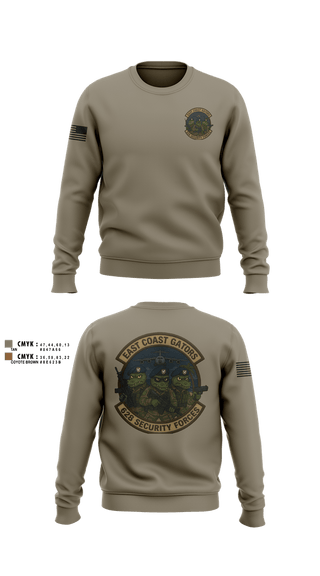 Crew Neck Sweatshirt, 628 Security Forces, Air Force, Teamtime, Team time, sublimation, custom sports apparel, team uniforms, spirit wear, spiritwear, sports uniforms, custom shirts, team store, custom team store, fundraiser sports, apparel fundraiser