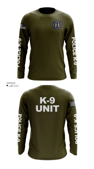 Long Sleeve Performance Shirt, EPD K-9, Police, Teamtime, Team time, sublimation, custom sports apparel, team uniforms, spirit wear, spiritwear, sports uniforms, custom shirts, team store, custom team store, fundraiser sports, apparel fundraiser