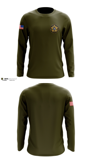 Long Sleeve Performance Shirt, CUSTER COUNTY SHERIFF'S OFFICE, Police, Teamtime, Team time, sublimation, custom sports apparel, team uniforms, spirit wear, spiritwear, sports uniforms, custom shirts, team store, custom team store, fundraiser sports, apparel fundraiser