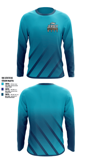 Long Sleeve Performance Shirt, Waves, , Teamtime, Team time, sublimation, custom sports apparel, team uniforms, spirit wear, spiritwear, sports uniforms, custom shirts, team store, custom team store, fundraiser sports, apparel fundraiser