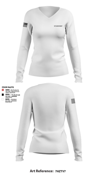Womens Long Sleeve Vneck Shirt, F/1 AVN REGT, , Teamtime, Team time, sublimation, custom sports apparel, team uniforms, spirit wear, spiritwear, sports uniforms, custom shirts, team store, custom team store, fundraiser sports, apparel fundraiser