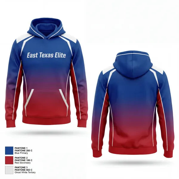 Hoodie, East Texas Elite, Women's Basketball, Teamtime, Team time, sublimation, custom sports apparel, team uniforms, spirit wear, spiritwear, sports uniforms, custom shirts, team store, custom team store, fundraiser sports, apparel fundraiser
