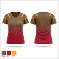 Red falcons 15257424 Women's Short Sleeve V-neck Shirt - 1