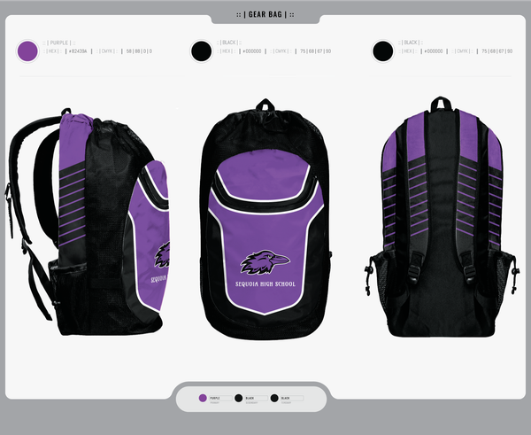 Gear Bag, Sequoia High School, , Teamtime, Team time, sublimation, custom sports apparel, team uniforms, spirit wear, spiritwear, sports uniforms, custom shirts, team store, custom team store, fundraiser sports, apparel fundraiser